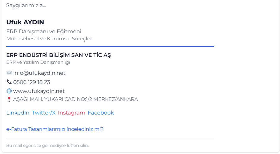 Minimal imza tasarımı