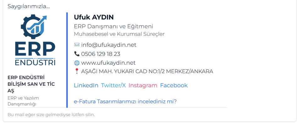 Kompakt imza tasarımı